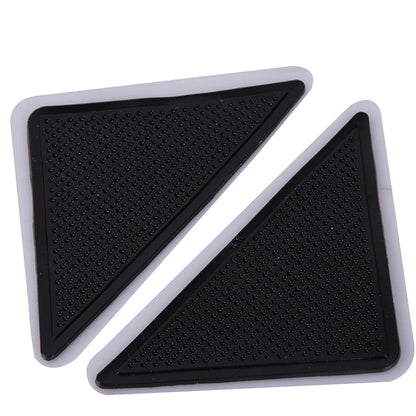 Non Slip Reusable Rug Pad Corner Grippers 4-Pack by HitMyNeed
