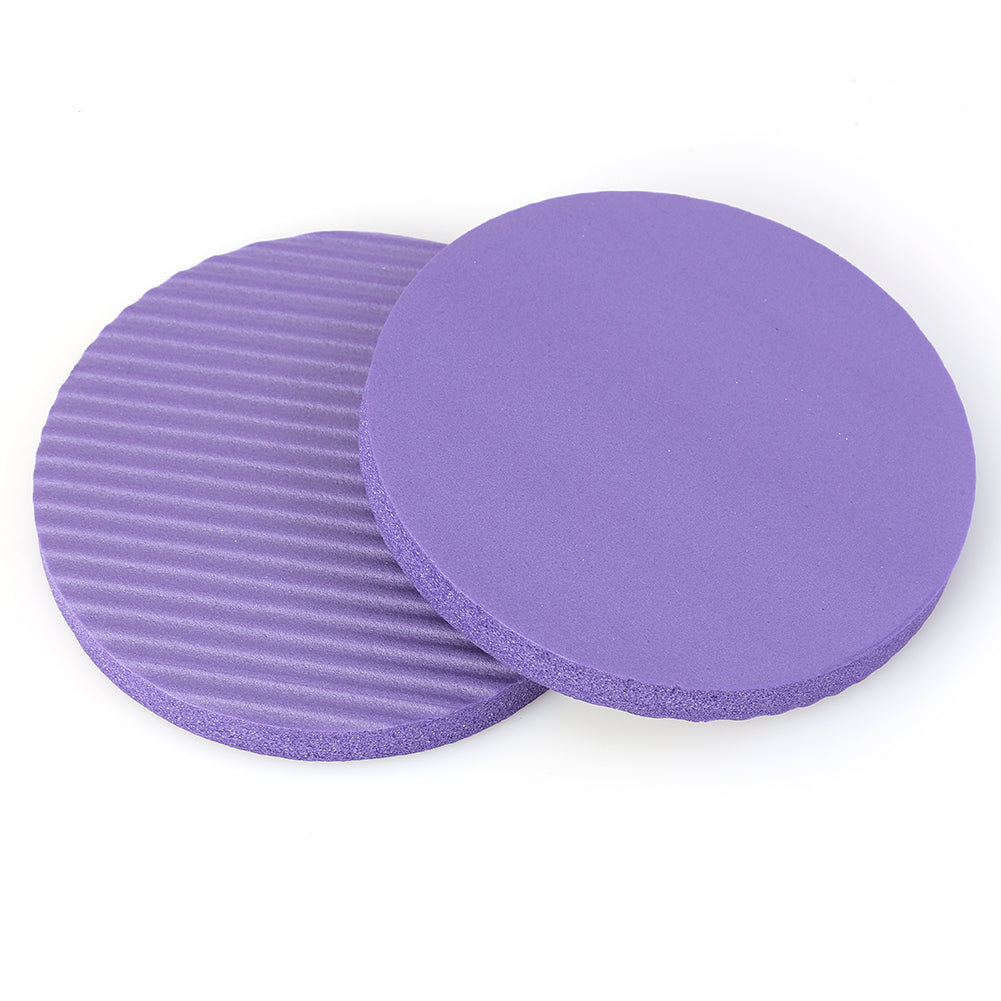 Non-Slip Round Yoga Knee Pad Cushions (Set of 2) by HitMyNeed