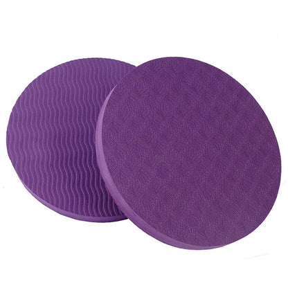 Non-Slip Round Yoga Knee Pad Cushions (Set of 2) by HitMyNeed