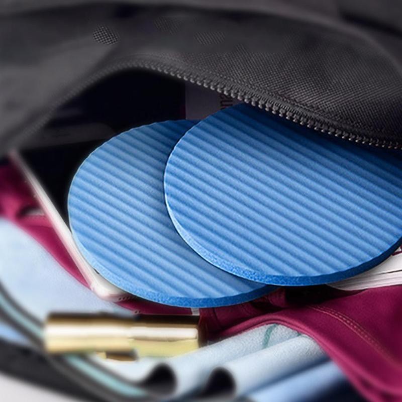 Non-Slip Round Yoga Knee Pad Cushions (Set of 2) by HitMyNeed