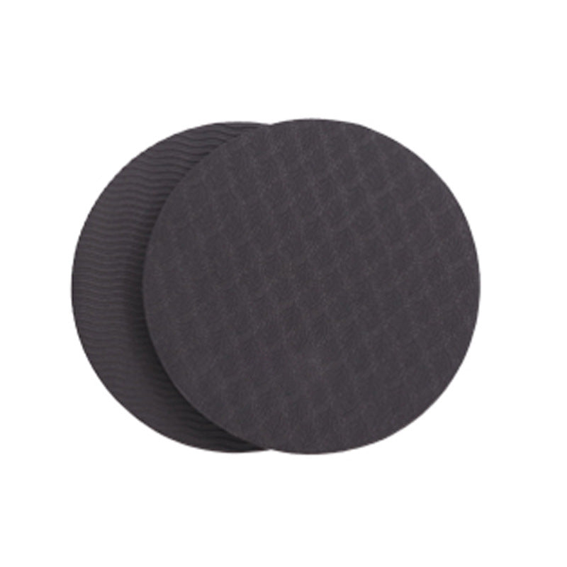 Non-Slip Round Yoga Knee Pad Cushions (Set of 2) 2pcs-tpe-black by HitMyNeed
