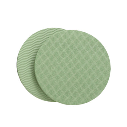 Non-Slip Round Yoga Knee Pad Cushions (Set of 2) 2pcs-tpe-grass-green by HitMyNeed