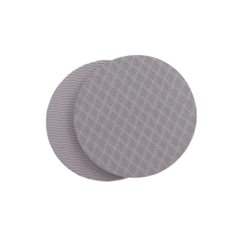 Non-Slip Round Yoga Knee Pad Cushions (Set of 2) 2pcs-tpe-grey by HitMyNeed