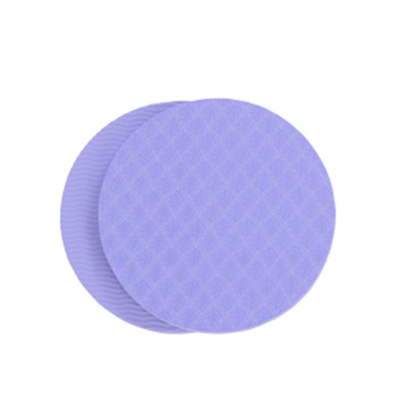 Non-Slip Round Yoga Knee Pad Cushions (Set of 2) 2pcs-tpe-violet by HitMyNeed