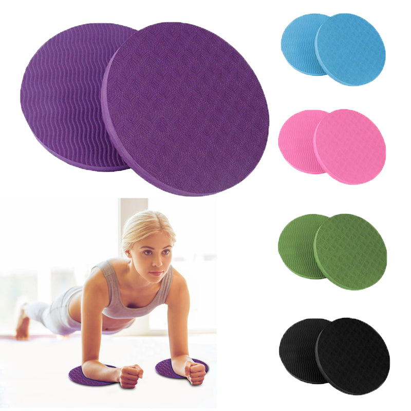 Non-Slip Round Yoga Knee Pad Cushions (Set of 2) by HitMyNeed