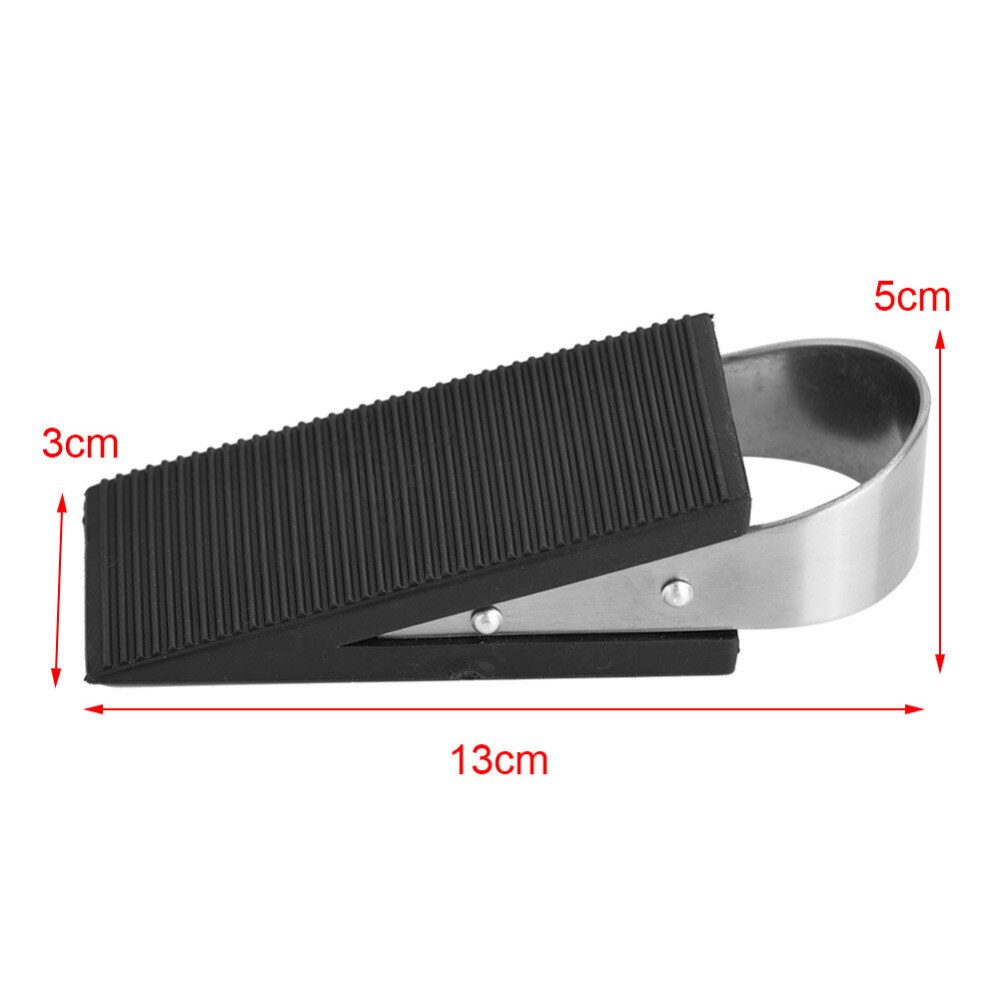 Non-Slip Rubber Door Wedge Stopper with Loop Handle by HitMyNeed