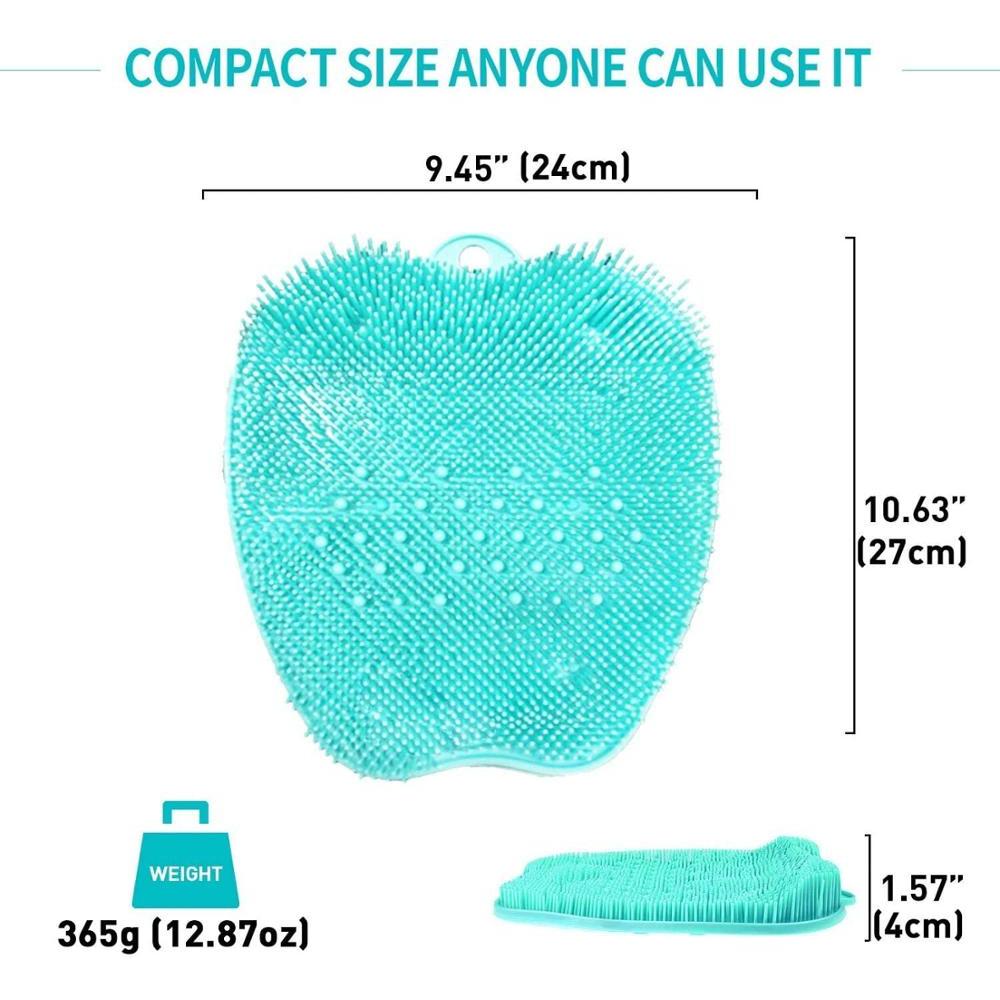 Non Slip Shower Foot Scrubber with Suction Cups by HitMyNeed