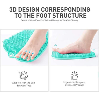 Non Slip Shower Foot Scrubber with Suction Cups by HitMyNeed