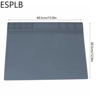 Non-Slip Silicone Art Mat with Paint Compartments by HitMyNeed