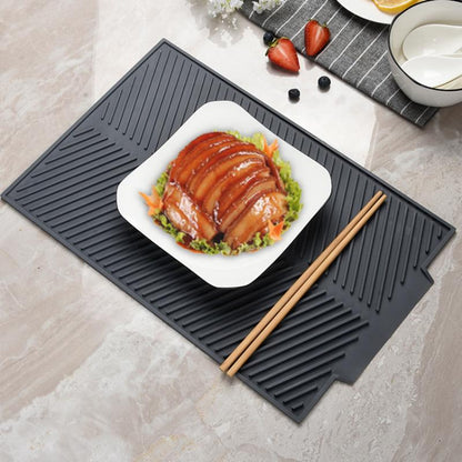 Non Slip Silicone Dish Drainer Mat by HitMyNeed