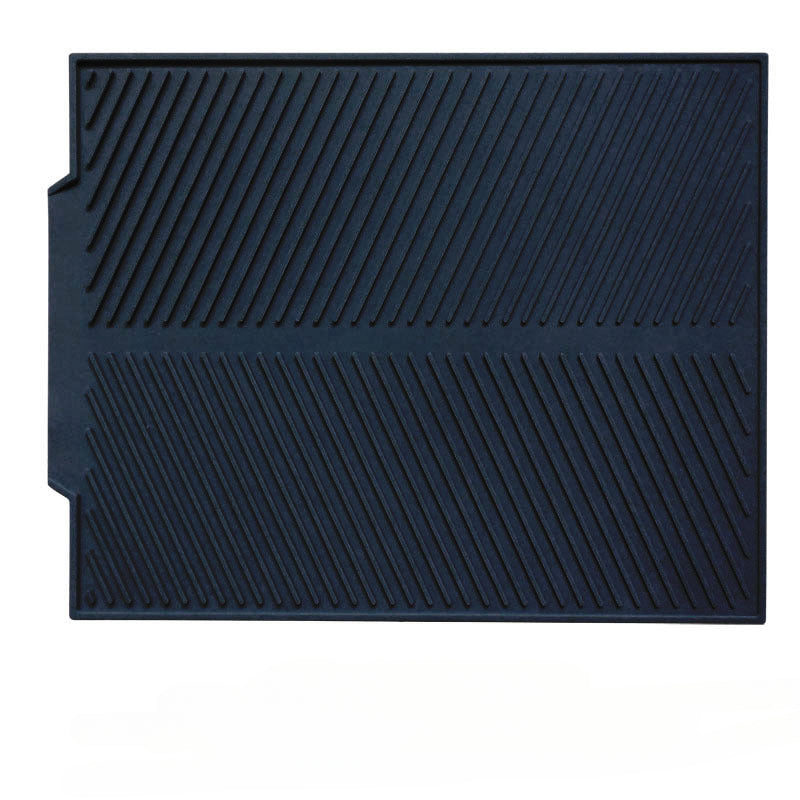 Non Slip Silicone Dish Drainer Mat black 44-33cm by HitMyNeed