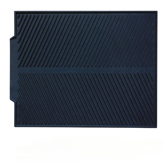 Non Slip Silicone Dish Drainer Mat black 44-33cm by HitMyNeed
