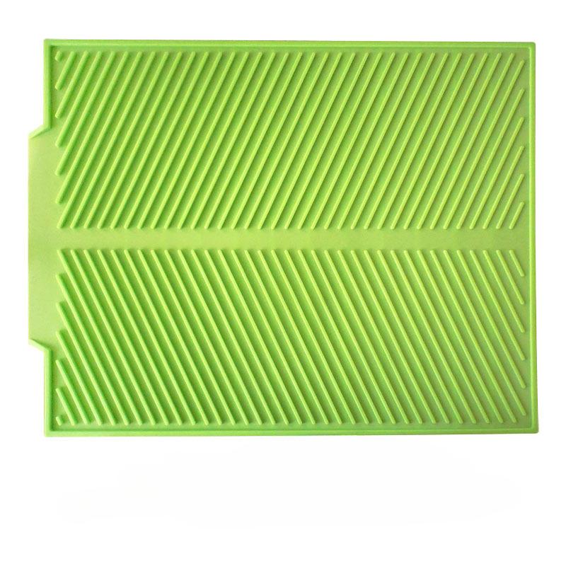 Non Slip Silicone Dish Drainer Mat green 44-33cm by HitMyNeed
