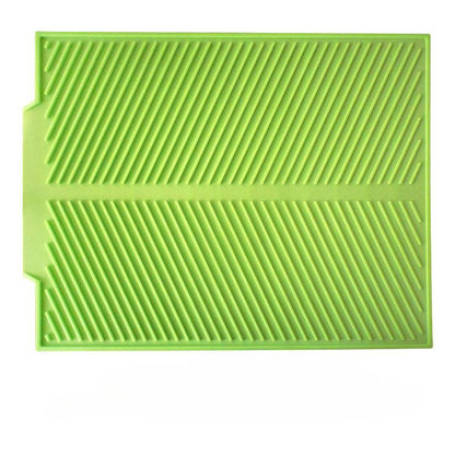 Non Slip Silicone Dish Drainer Mat green 44-33cm by HitMyNeed