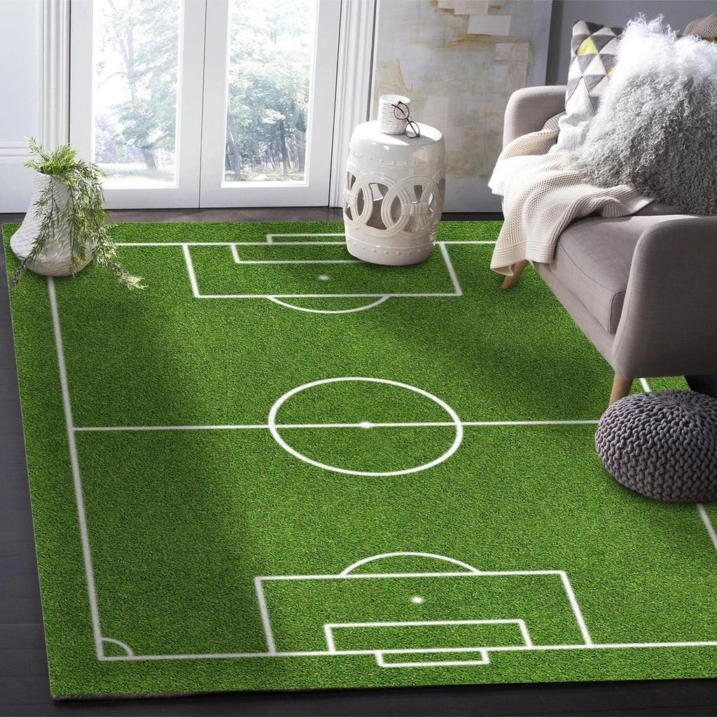 Non Slip Soccer Field Carpet Rug for Kids & Fans by HitMyNeed