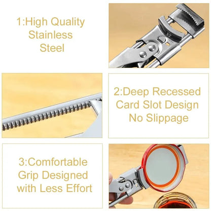 Non-Slip Stainless Steel Adjustable Can & Bottle Opener by HitMyNeed