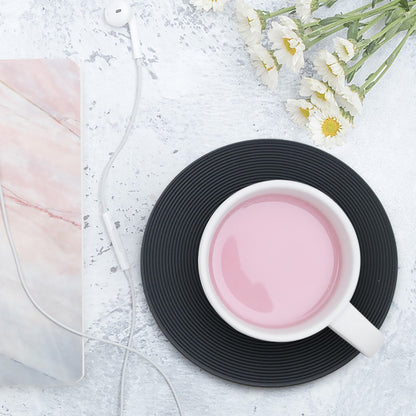 Non-Slip Vinyl Record Drink Coaster 10 cm by HitMyNeed