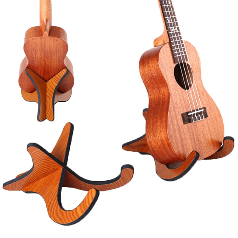 Non Slip Wooden Ukulele Stand by HitMyNeed