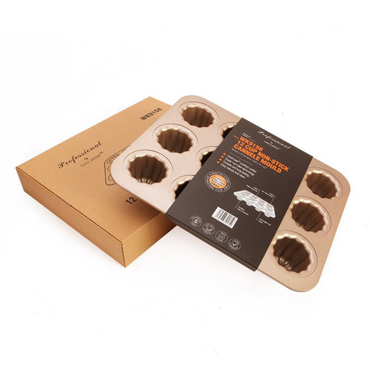 Non-Stick 12 Cup Canelé Pan Metal Baking Tray by HitMyNeed