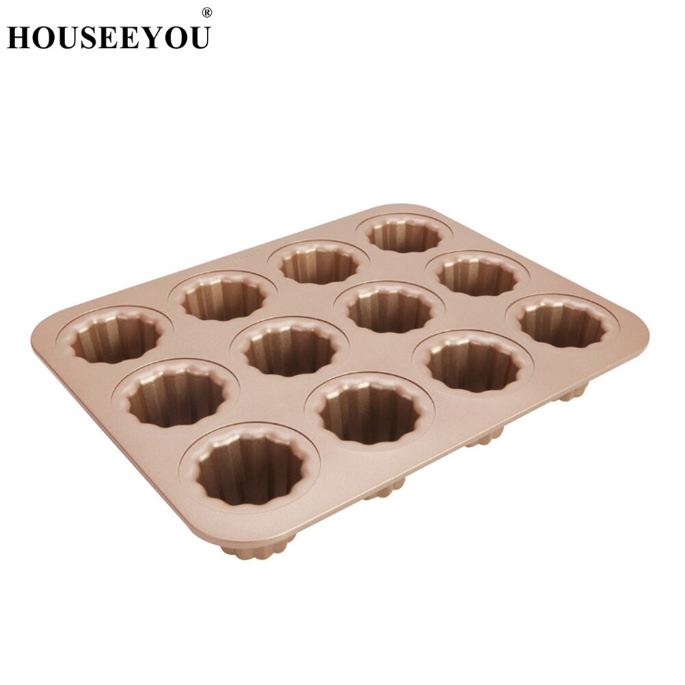 Non-Stick 12 Cup Canelé Pan Metal Baking Tray by HitMyNeed