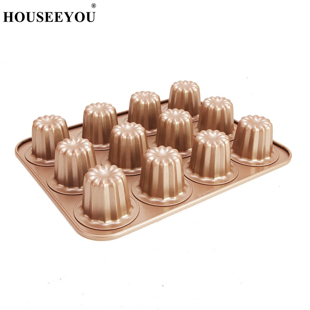 Non-Stick 12 Cup Canelé Pan Metal Baking Tray by HitMyNeed