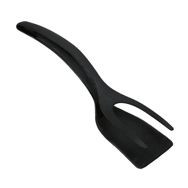 Non-Stick 2-in-1 Pancake Spatula and Cooking Tongs black by HitMyNeed