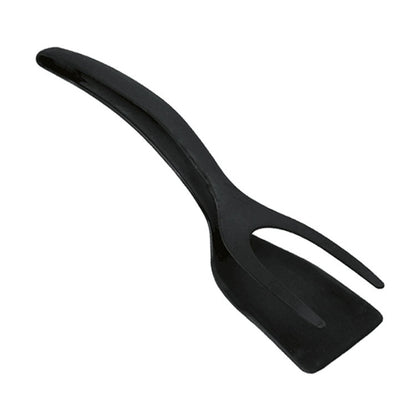 Non-Stick 2-in-1 Pancake Spatula and Cooking Tongs black by HitMyNeed