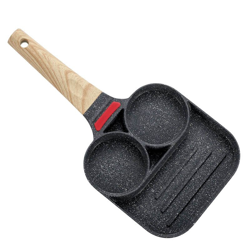 Non Stick 3 Section Divided Frying Pan by HitMyNeed