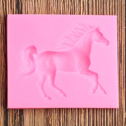 Non-Stick 3D Silicone Horse Mold for Baking & Crafts by HitMyNeed