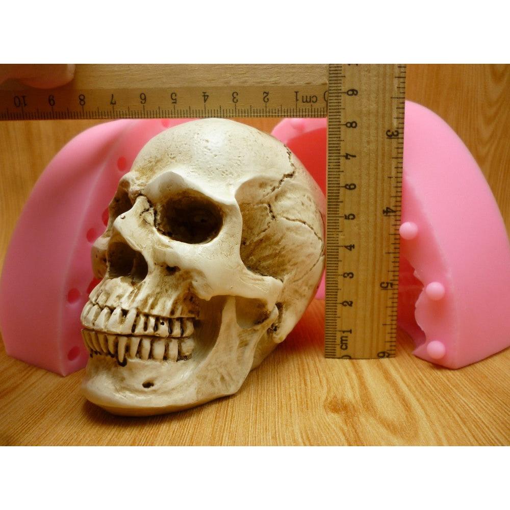 Non-Stick 3D Silicone Skull Mold for Baking & Crafts by HitMyNeed