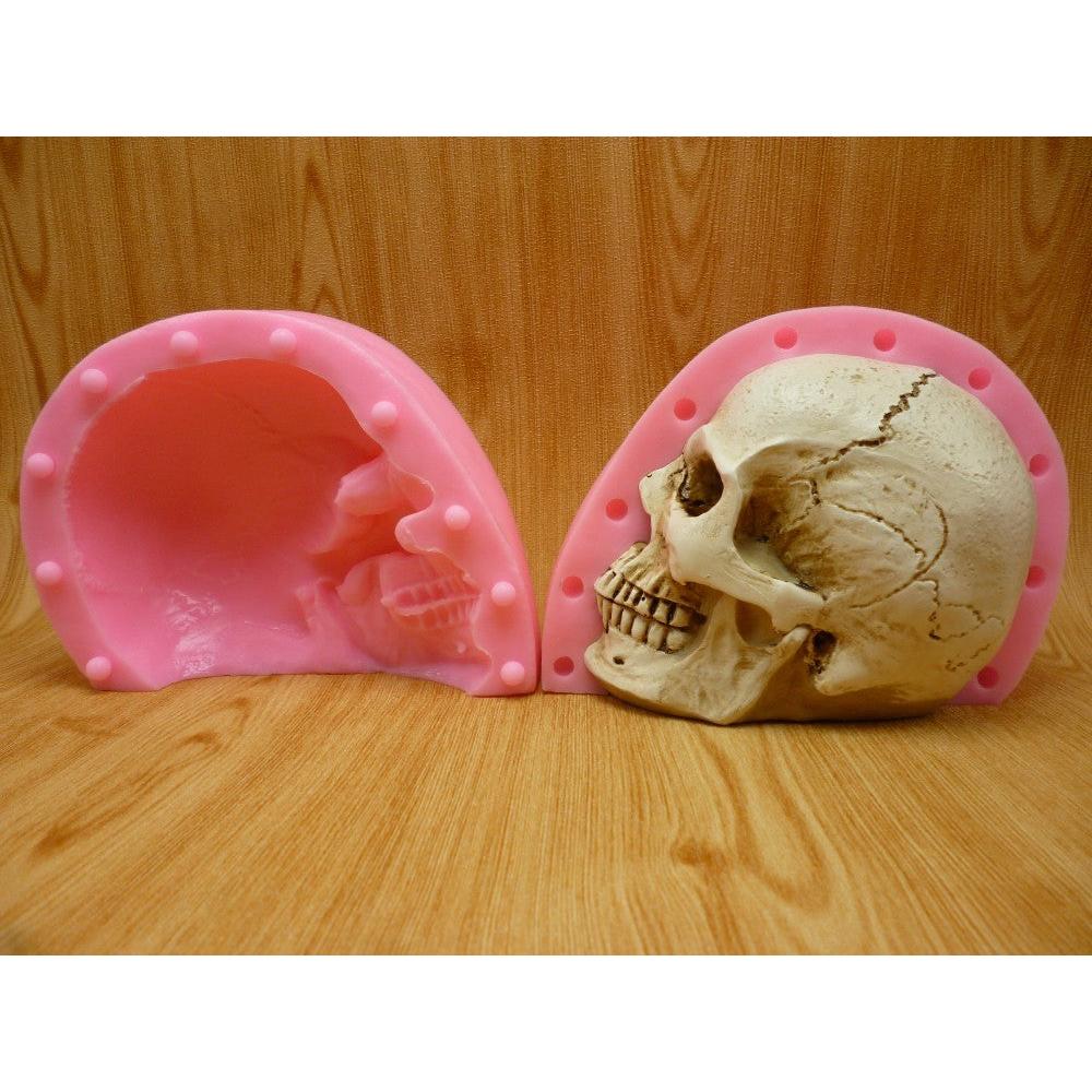 Non-Stick 3D Silicone Skull Mold for Baking & Crafts by HitMyNeed