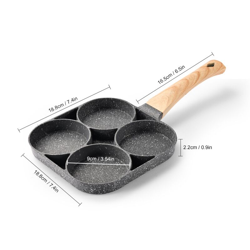 Non Stick 4 Hole Induction Pancake & Egg Pan by HitMyNeed