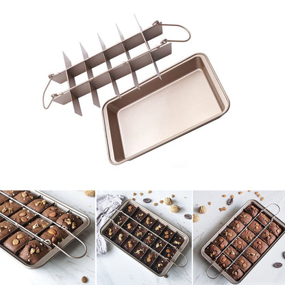 Non Stick All Corner Brownie Pan with Divider by HitMyNeed