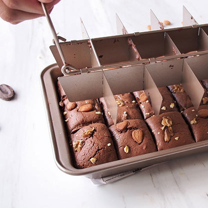 Non Stick All Corner Brownie Pan with Divider by HitMyNeed