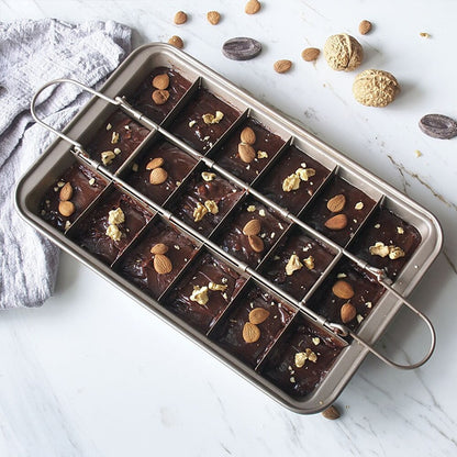 Non Stick All Corner Brownie Pan with Divider by HitMyNeed
