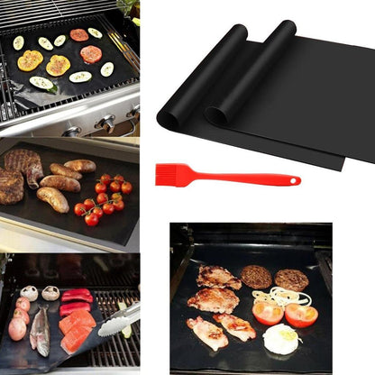 Non Stick BBQ Grill Mat Reusable Grilling Sheet by HitMyNeed