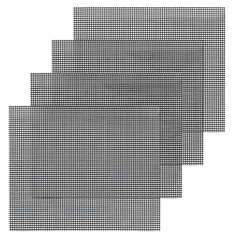 Non-Stick BBQ Grill Mesh Net Mats (Set of 4) by HitMyNeed