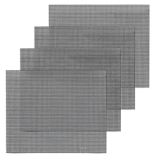 Non-Stick BBQ Grill Mesh Net Mats (Set of 4) by HitMyNeed