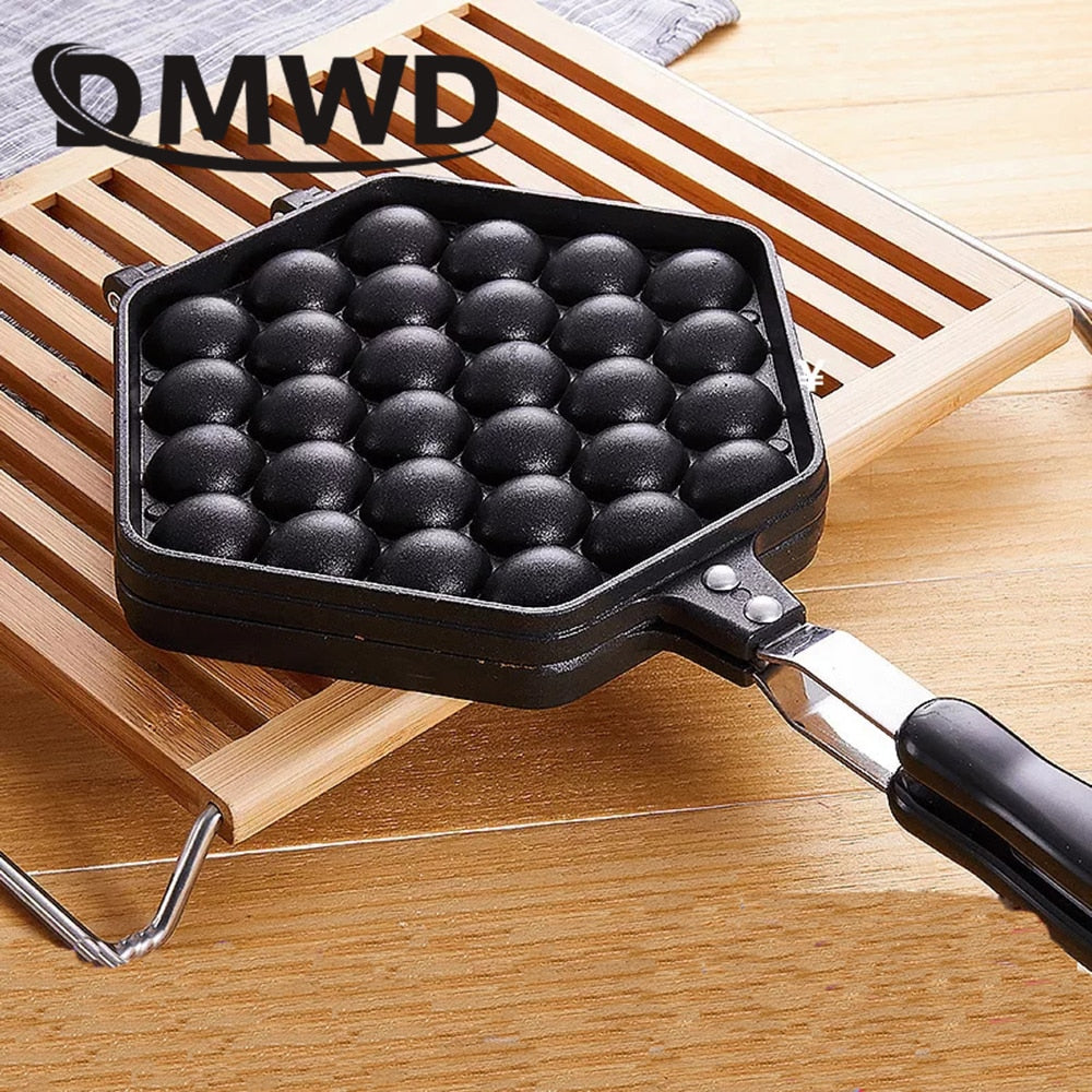 Non-Stick Bubble Waffle Iron for Stovetop Cooking by HitMyNeed