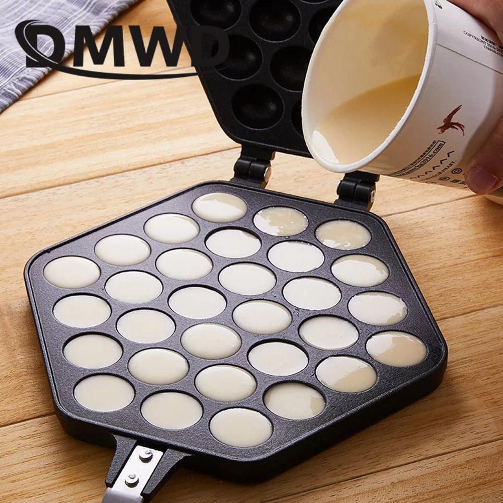 Non-Stick Bubble Waffle Iron for Stovetop Cooking by HitMyNeed