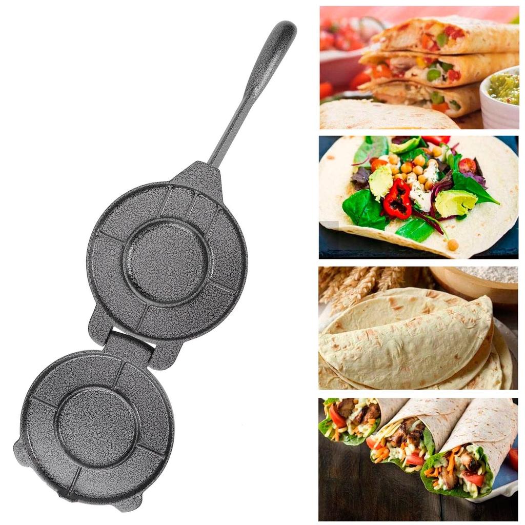Non Stick Cast Iron Tortilla Press 16.5cm by HitMyNeed