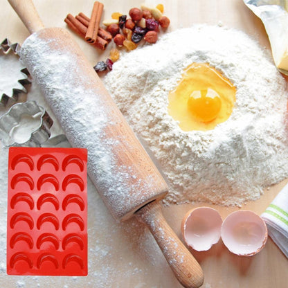 Non Stick Crescent Moon Silicone Baking Mold by HitMyNeed