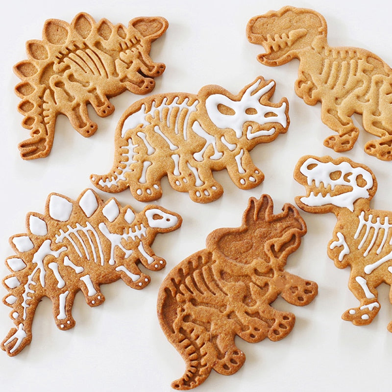 Non-Stick Dinosaur Fondant Cutters Set (3 pcs) by HitMyNeed