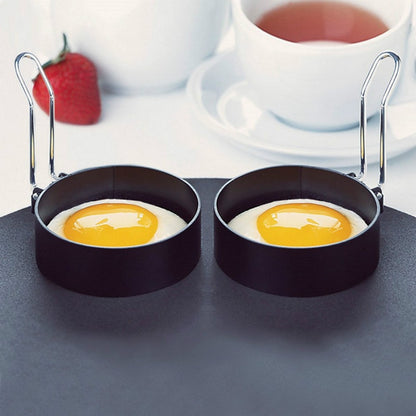 Non-Stick Egg Ring Mold with Foldable Handle by HitMyNeed