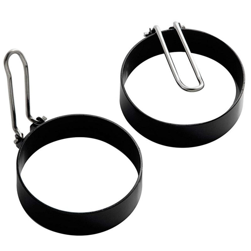 Non-Stick Egg Ring Mold with Foldable Handle by HitMyNeed