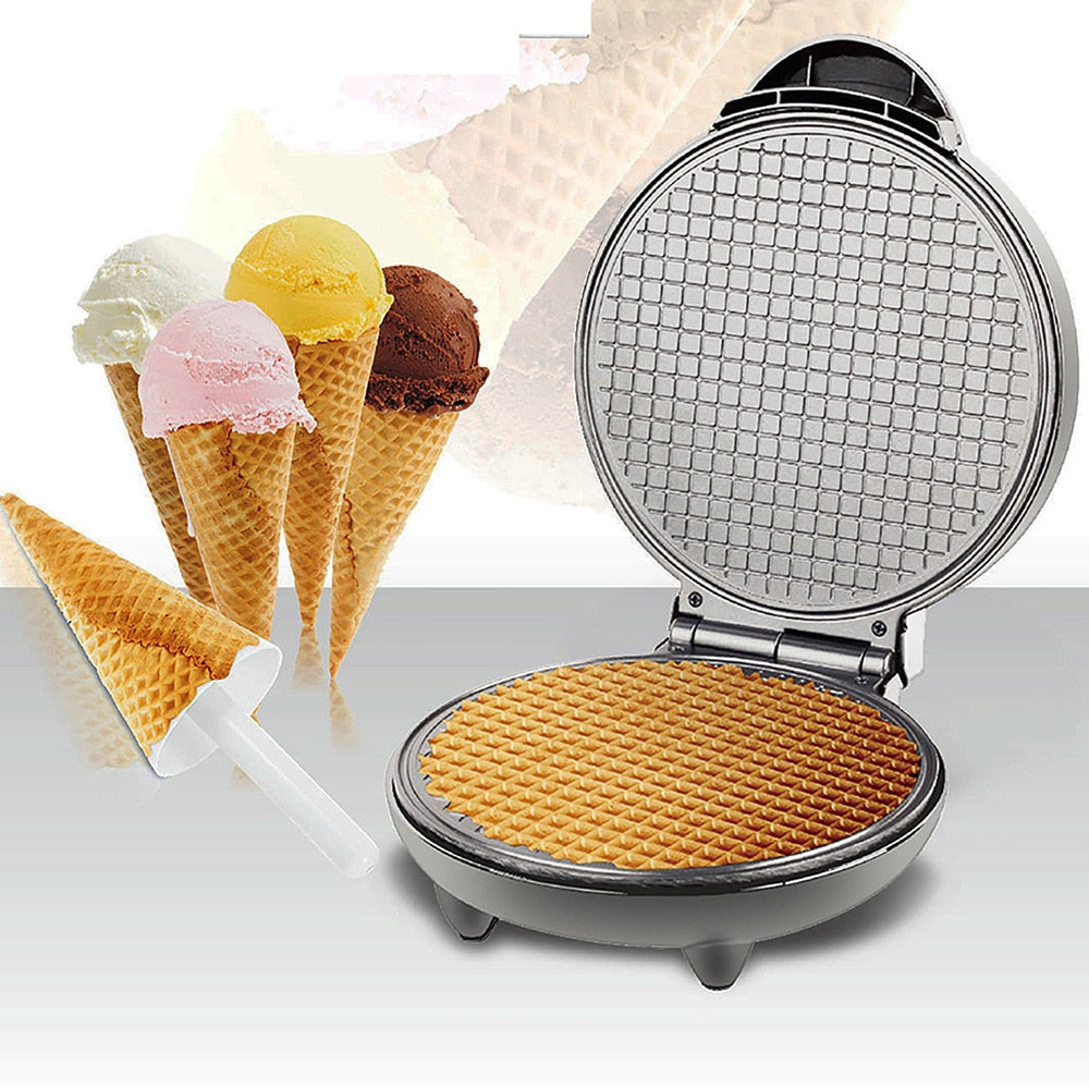 Non Stick Electric Waffle Cone Maker 1200W by HitMyNeed