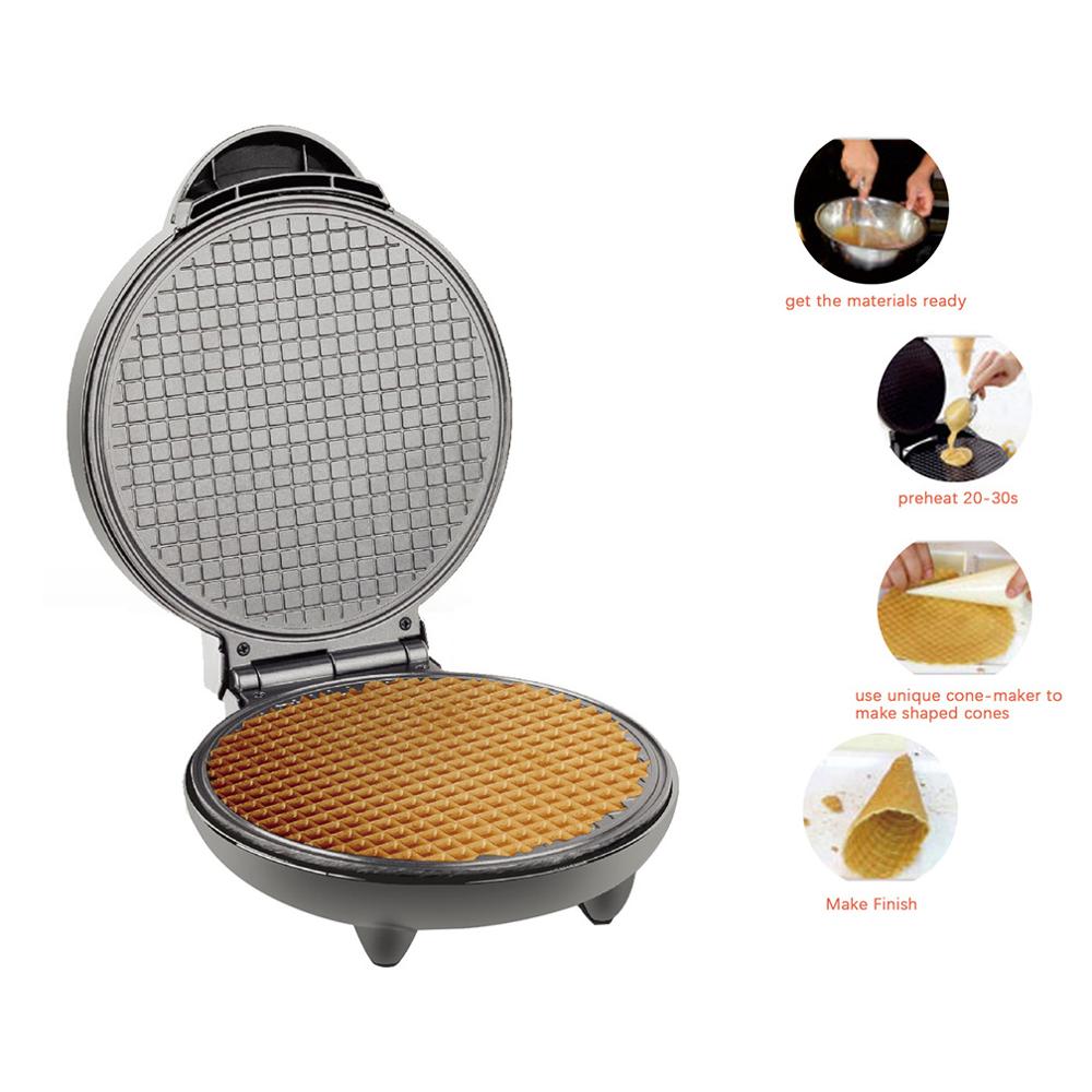 Non Stick Electric Waffle Cone Maker 1200W by HitMyNeed