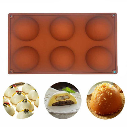 Non Stick Half Sphere Silicone Molds Set (3 Pcs) by HitMyNeed