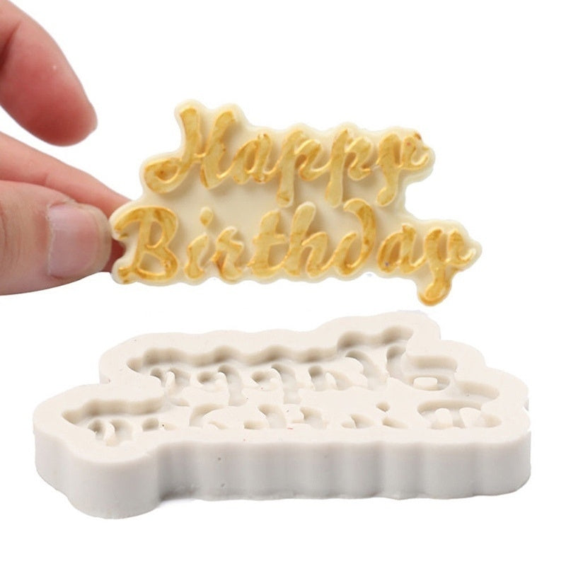 Non Stick Happy Birthday Silicone Baking Mold by HitMyNeed