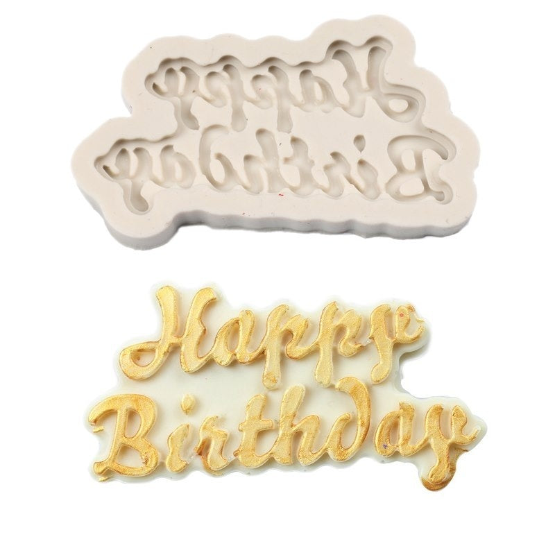 Non Stick Happy Birthday Silicone Baking Mold by HitMyNeed